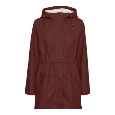 Image de VERO MODA Vmmalou Noos Veste courte pour femme, Fired Brick, XL