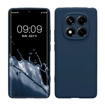 Afbeelding van kwmobile telefoonhoesje geschikt voor Xiaomi Redmi Note 14 Pro 4G Hoesje smartphone Precisie camera uitsnede In marineblauw