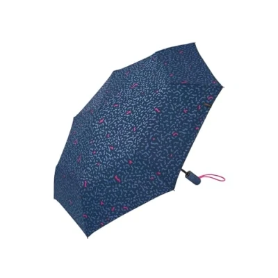 Afbeelding van ESPRIT Zakparaplu, Memphis Stippen, blauw/roze, Modieus en vrouwelijk