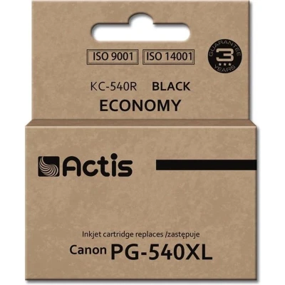 Afbeelding van Actis KC 540R inkt (vervanging voor Canon PG 540XL; standaard; 22 ml; zwart)