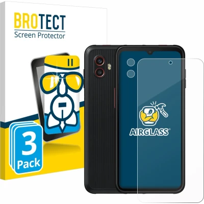 Afbeelding van BROTECT Screenprotector voor Samsung Galaxy Xcover 6 Pro (Voor+Camera) Folie Beschermfolie Beschermglas transparant (3 Stuks)