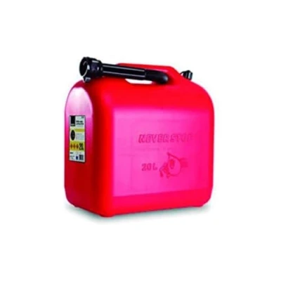 Afbeelding van Altuna Benzine jerrycan model B20ECO van polyethyleen inhoud 20 liter bestand tegen brandstofadditieven met slang gecertificeerd