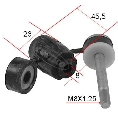 Afbeelding van CORTECO 80004684 Stabilisatorstang Vooras DACIA: Logan MCV 2, I Saloon, SANDERO 2
