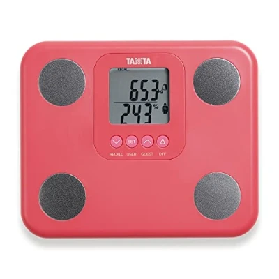 Image de TANITA BC 730 Moniteur de Composition Corporelle Léger et Compact à Balayage Interne Affichage Facile Lire 9 Mesures Rose