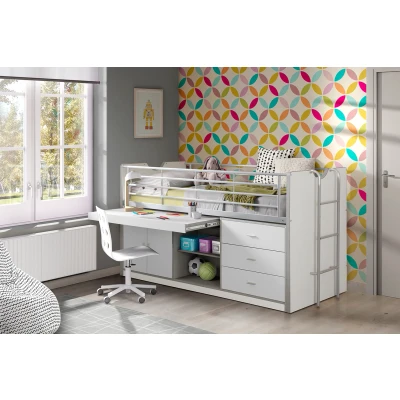 Afbeelding van LUCEVI Bonny 95 Halfhoogslaper 90x200cm Wit