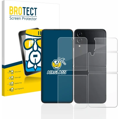 Afbeelding van BROTECT Screenprotector voor Samsung Galaxy Z Flip 4 (Voor+Achter) Folie Beschermfolie Beschermglas transparant