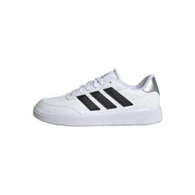 Afbeelding van adidas Sportswear Courtblock Sneakers laag Cloud white core black silver metallic, Maat: 40 2/3, metallic