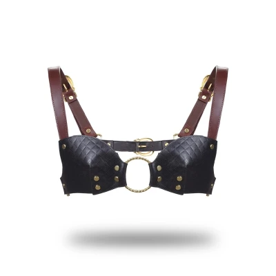 Afbeelding van Leren Bralette Liebe Seele