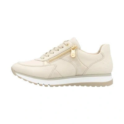 Afbeelding van Rieker Dames Sneaker 49010 60 Beige Wijdte H Maat 36