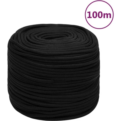 Afbeelding van Boottouw gevlochten 5 mmx25 m polyester wit