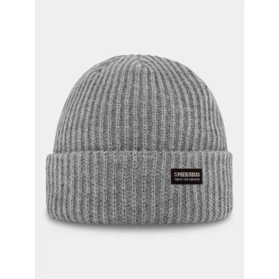 Afbeelding van Poederbaas Royal Rib Muts Grey Grijs Mutsen