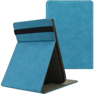 Afbeelding van imoshion Ereader Cover / Hoesje Geschikt voor Pocketbook Basic Lux 4 HD 3 Touch 5 Vivlio Stand Flipcase Lichtblauw