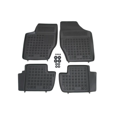 Afbeelding van REZAW PLAST 201308 Vloermatset Rubber voor en achter 4 Zwart Op maat gemaakt PEUGEOT: 308 I Hatchback, SW