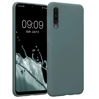 Afbeelding van kwmobile telefoonhoesje geschikt voor Samsung Galaxy A50 Hoesje smartphone Back cover in blauwgroen