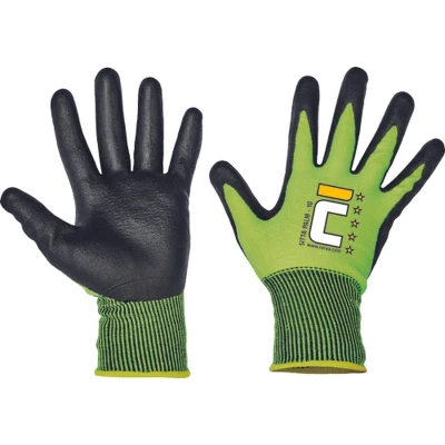 Afbeelding van Cerva SITTA PALM gloves nitril 01130100 HV Geel 11