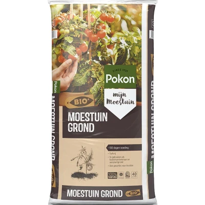 Afbeelding van Pallet Potgrond moestuinaarde 2.400 liter Pokon