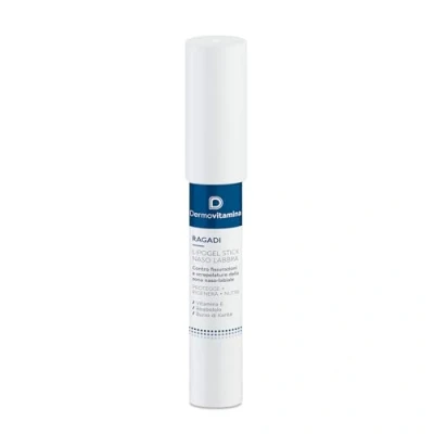 Afbeelding van Dermovitamina Ragadi Naso Lippen, stick voor gebarsten lippen en neus, regenererende lipogelstick, hydrateert verzorgt de huid van het nasolabiale gebied, 3 ml