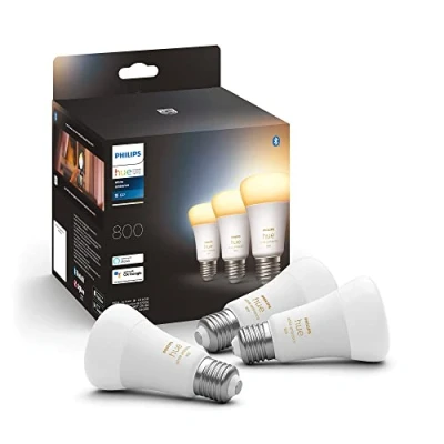 Afbeelding van Philips Hue White Ambiance standaard lamp mat dimbaar (3 pack) E27 9W 800lm 22...