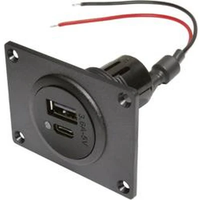 Afbeelding van ProCar 67342501 Power USB C/A 12 of 24 V=