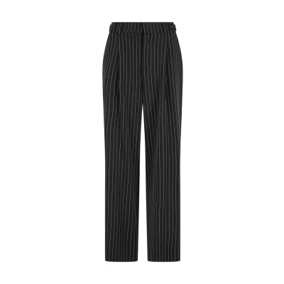 Afbeelding van Urban Classics Stripe WIDE LEG Broek, Dames, Maat: XS, Darkgrey white