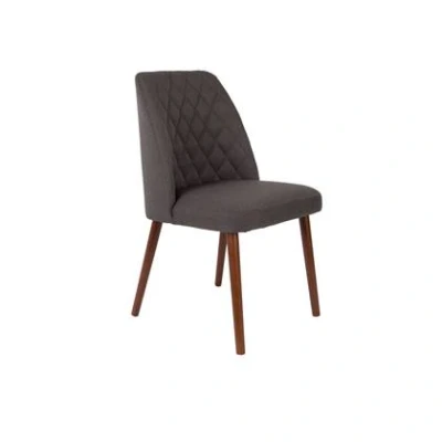 Afbeelding van Feliz Lifestyle Conway Eetkamerstoelen Donkergrijs Set van 2