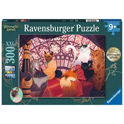 Afbeelding van Ravensburger puzzel Mitternachtskatzen Legpuzzel 300 XXL stukjes