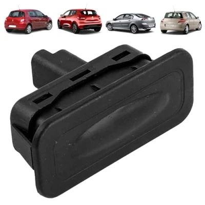Afbeelding van Kofferbakknop voor Clio 3, 4, Laguna Megane 2, Scenic, Twingo Zoe, Fluence, Modus (2002 2019) elektrische schakelaar kofferopening