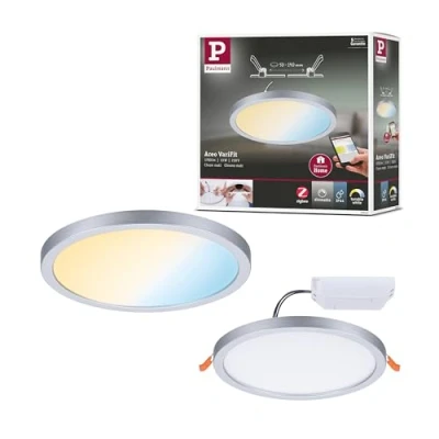 Afbeelding van Paulmann 93045 AREO VariFit TuneW Zigbee LED inbouwpaneel 13 W Chroom (mat)