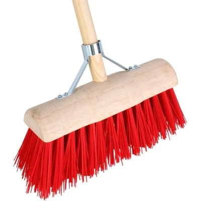 Afbeelding van Talen Tools Bezem Halfrond Kunststof 31 cm Rood Exclusief Steel