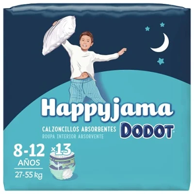 Afbeelding van Wegwerpluiers Dodot Happyjama 8 12 Jaar Maat 13 Stuks Onderbroeken