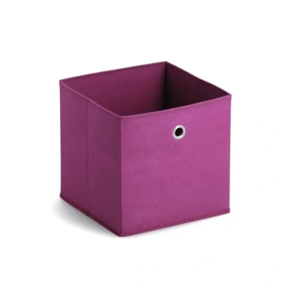 Afbeelding van Zeller kastmanden paars vierkant 28 x cm opbergmand