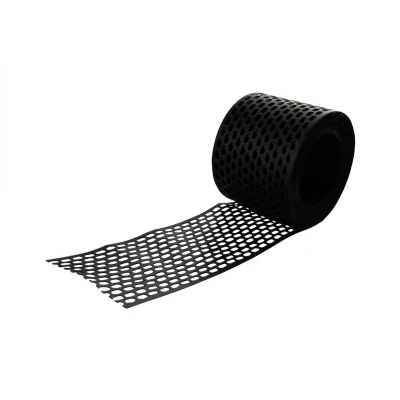 Afbeelding van Ventilatieprofiel PVC zwart 80 mm Rol 5m