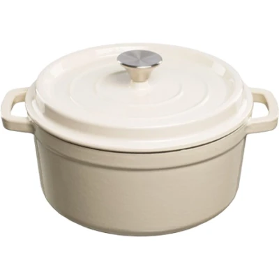 Afbeelding van Grand Feu Geëmailleerde gietijzeren braadpan 3,5 ltr. wit