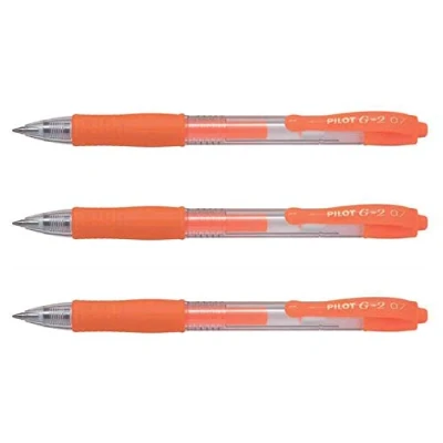 Image de Stylo roller à encre gel Pilot Pen G2 Néon Orange