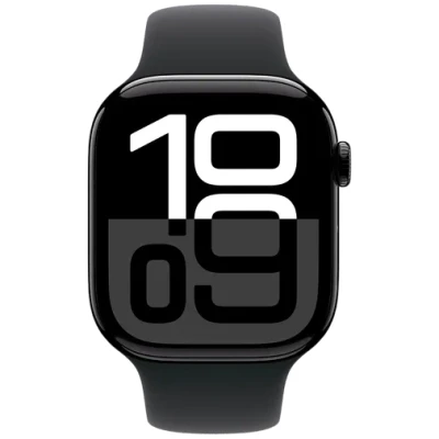 Afbeelding van Apple Watch S10 GPs 46 Mm Aluminum Jet Black Kast Sport Band S/m (mwwr3qf/a)