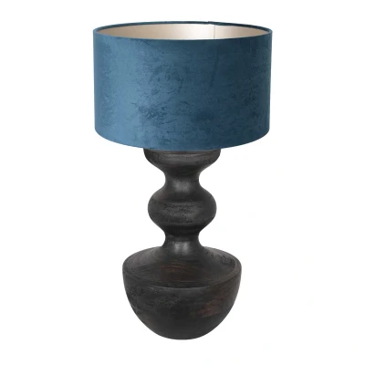 Afbeelding van Anne Light and home tafellamp Lyons zwart metaal 40 cm E27 fitting 3481ZW