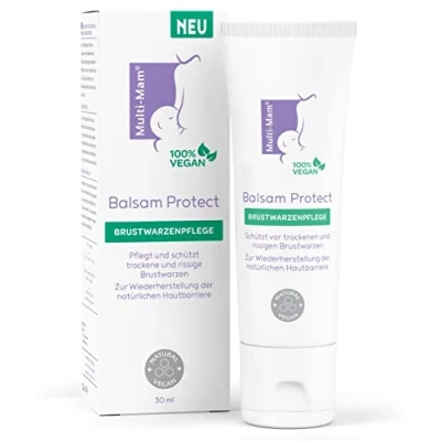 Image de Multi Mam Baume Protect apaise et protège les secs craquelés pendant avant l&#039;allaitement, crème pour , tube de 30 ml