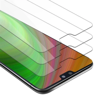 Afbeelding van Cadorabo 3x Screenprotector geschikt voor Huawei P20 Beschermende Pantser Film in KRISTALHELDER Getemperd (Tempered) Display beschermend glas 9H hardheid met 3D Touch
