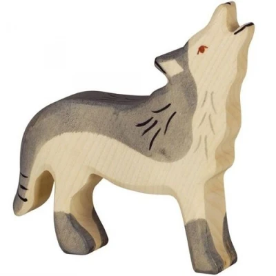 Afbeelding van Holztiger Wolf Grijs Huilend