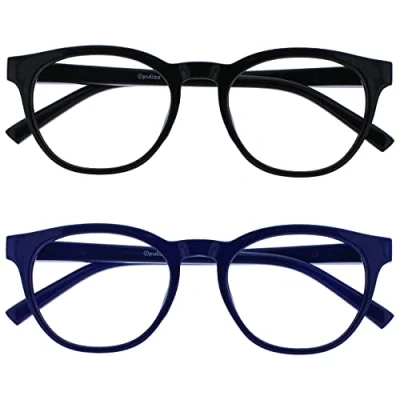 Afbeelding van OPULIZE Blu Leesbril Uniseks, zwart/blauw