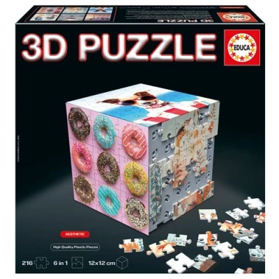 Image de Set 6 puzzles x 36 pièces 3D Educa Aesthetic
