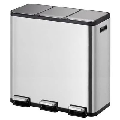 Image de EKO EcoCasa II 3 x 15 Litres Inox Mat