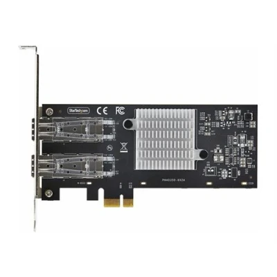 Image de StarTech.com Carte réseau GbE SFP 2 Port, Fibre Optique PCIe Ethernet NIC Adaptateur 2.0 Gigabit x noir