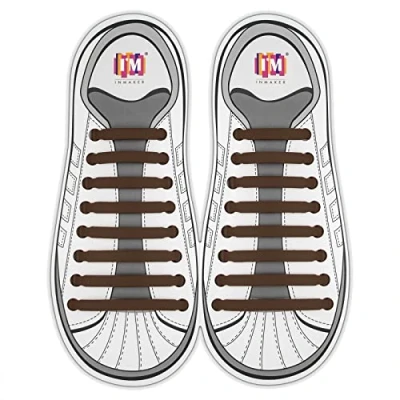Afbeelding van INMAKER No Tie veters, siliconen platte elastische veters voor kinderen en volwassenen, sportschoenen