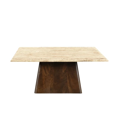Afbeelding van Livingfurn Salontafel Valentino 75cm Mangohout