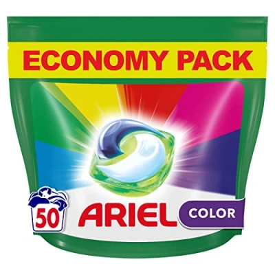Afbeelding van Ariel All in 1 Wasmiddel Pods Kleur Color 50 Wasbeurten Voordeelverpakking