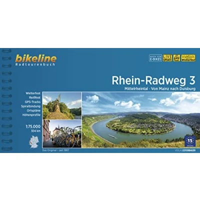 Afbeelding van Radtourenbücher Rhein Radweg 3 Mittelrheintal von Mainz nach Duisburg