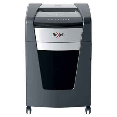 Afbeelding van Rexel XP514+ papiervernietiger, microsnede, veiligheid P5, capaciteit 15 14 vellen (70 80 g/m²), afneembare mand van 60 liter, anti verstoppingstechnologie, zwart, Momentum Extra, 2021514MEU