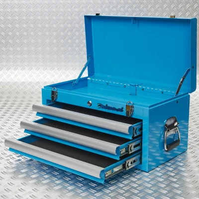 Afbeelding van Gereedschapskist met drie lades blauw