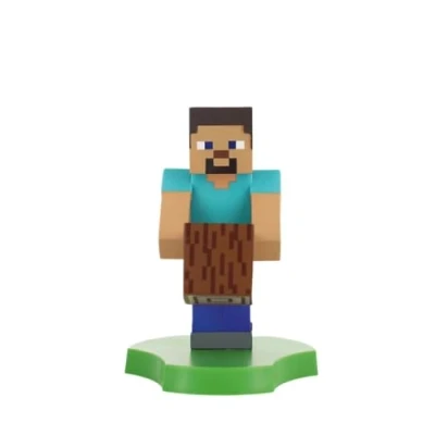 Afbeelding van Cable Guys Holdems Minecraft Steve Oordopjes en Telefoon Houder